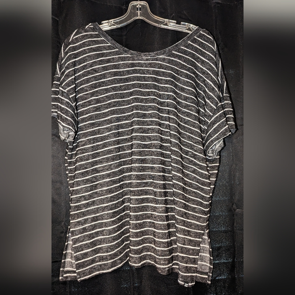 NWOT Striped Open Back Blouse
